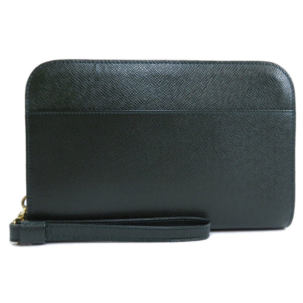 Louis Vuitton Shoulder Taiga Leather Baikal Bag Black